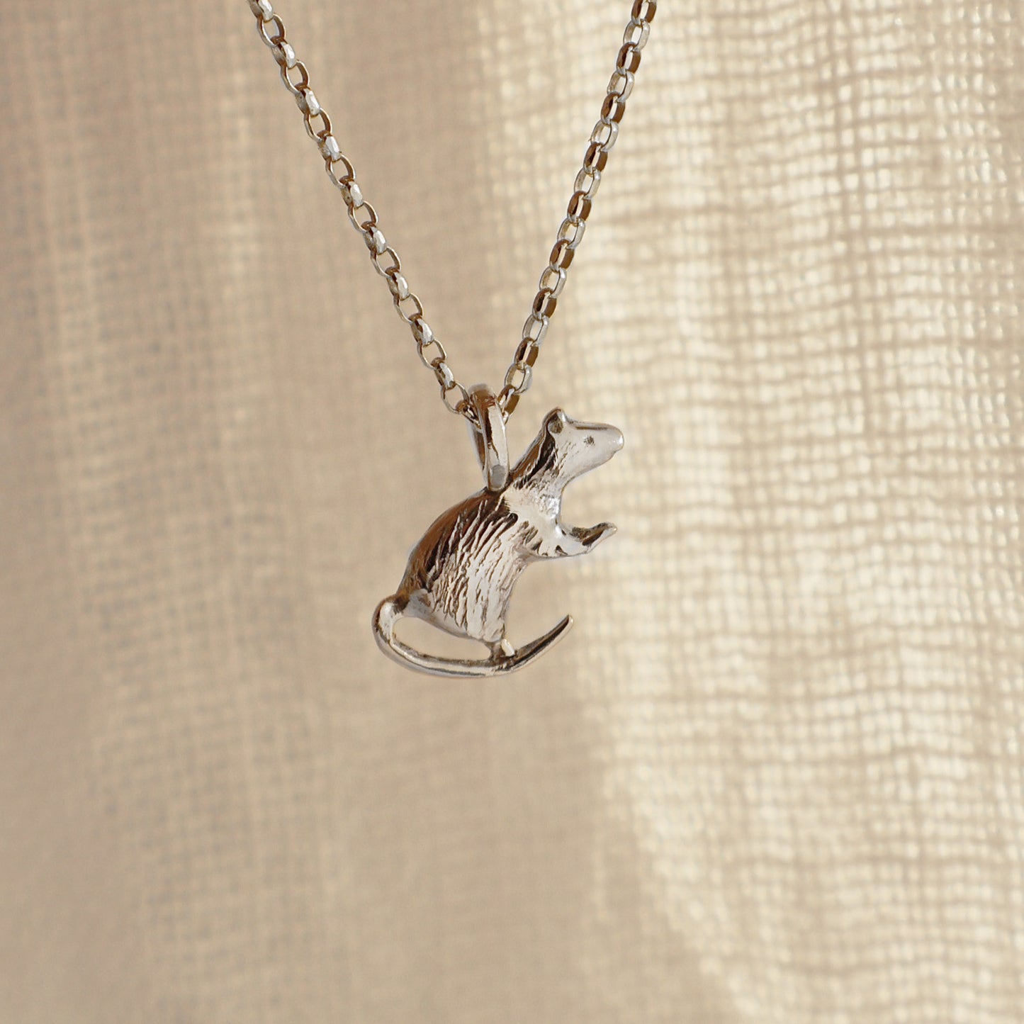 Rat Necklace - Silver