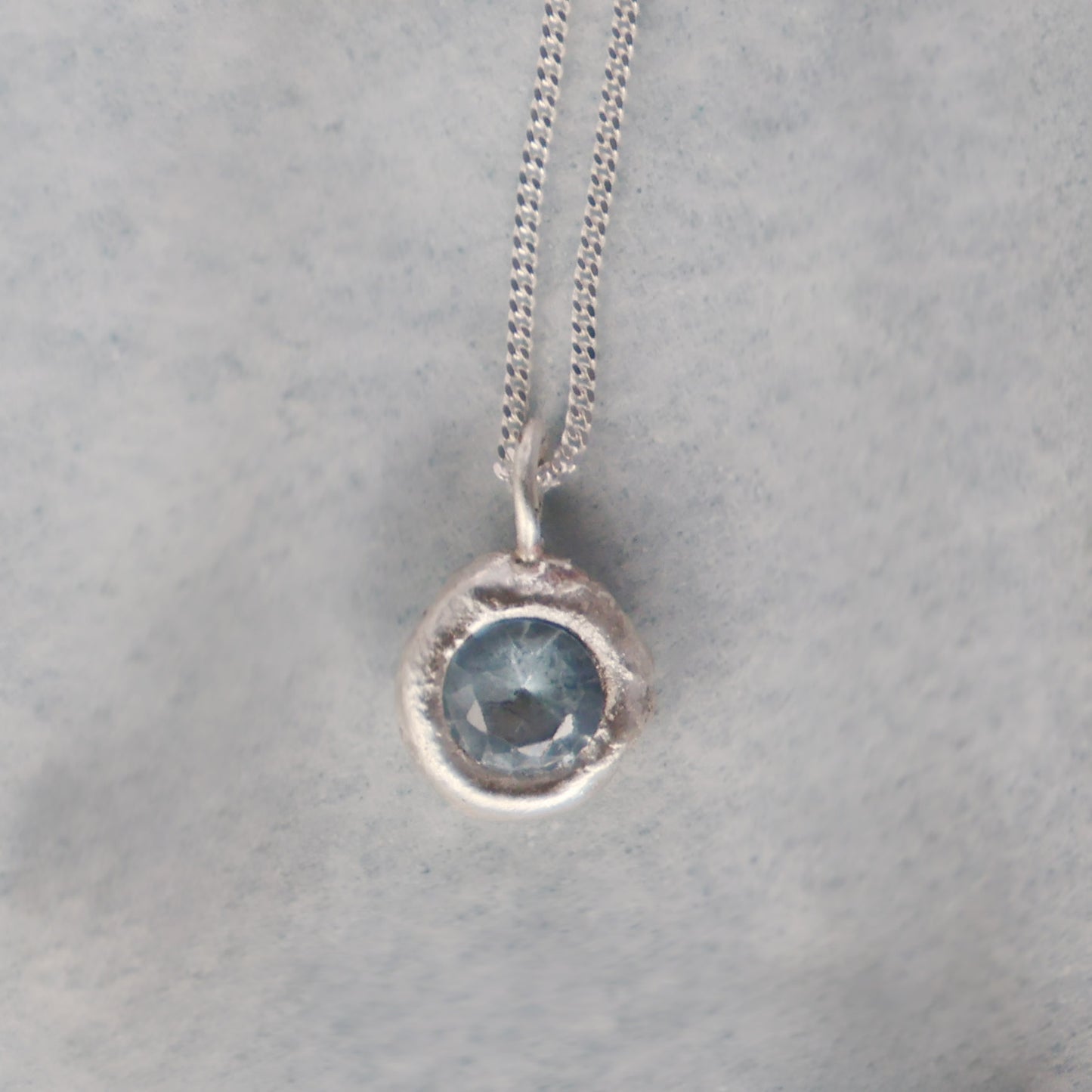 Molten Pendant - Silver - Spinel