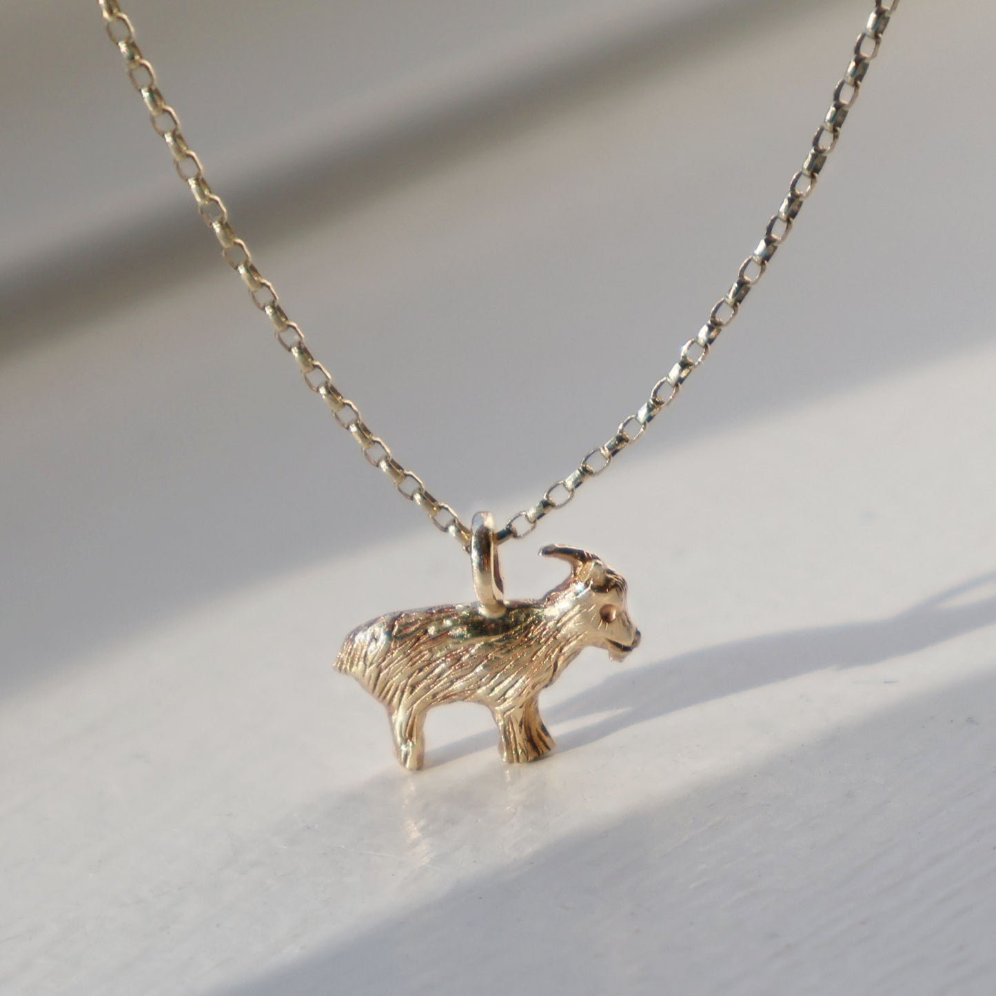 Goat Necklace - 9ct Gold