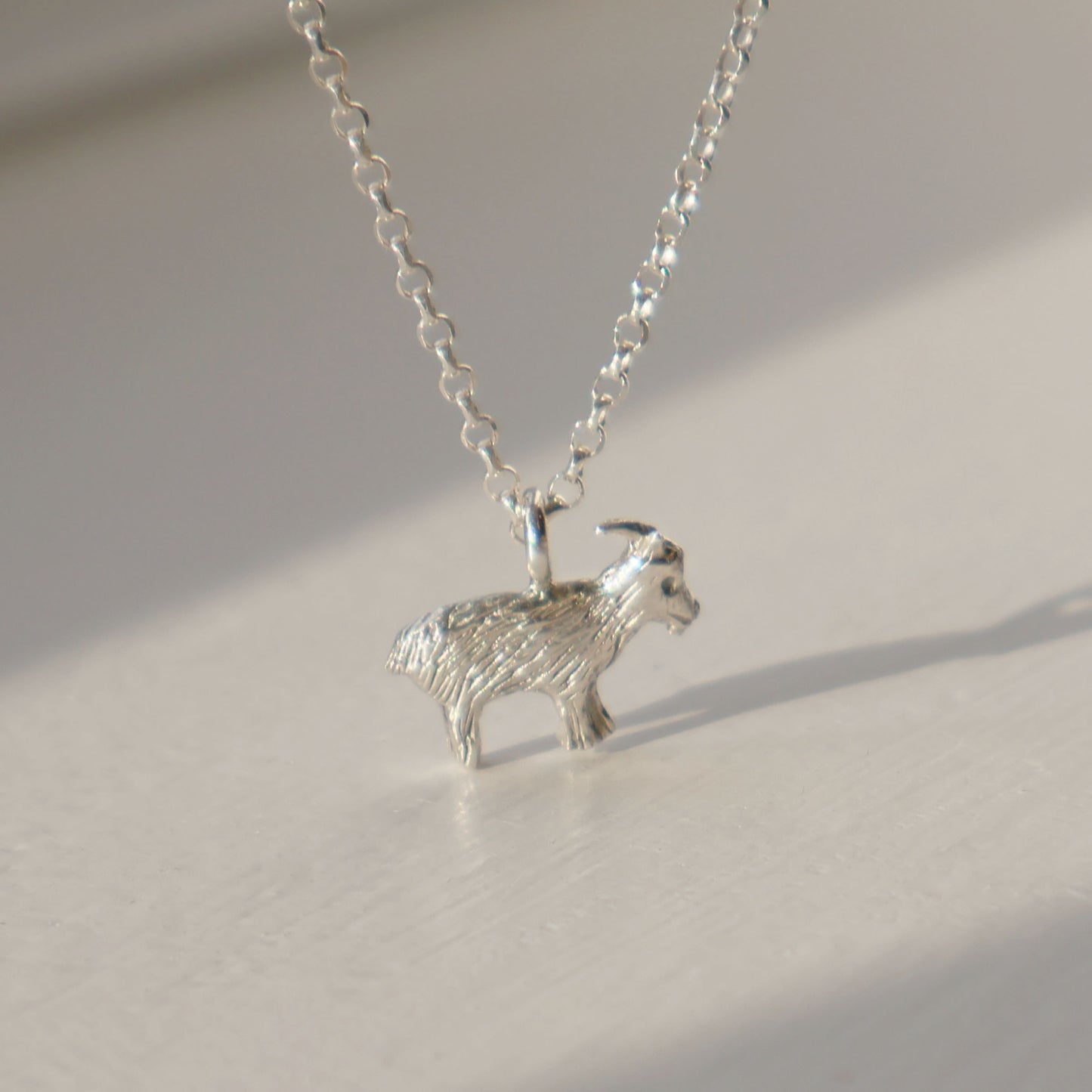 Goat Necklace - Silver