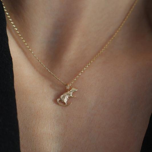 Rat Necklace - 9ct Gold